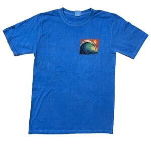 CRAZY SHIRTS Blue Hawaii Dyed Graphic Short Sleeve T-Shirt Tee Men S